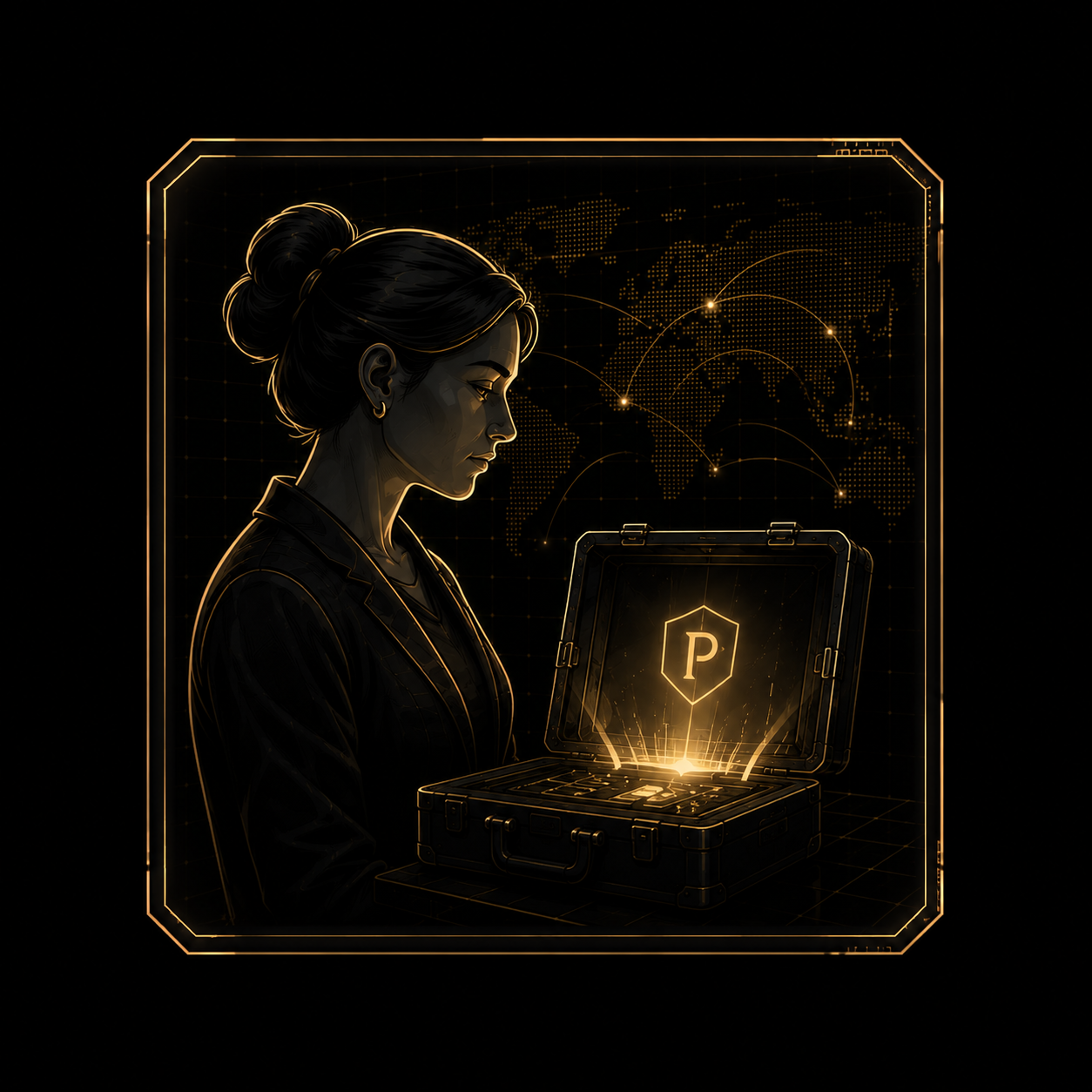 Private crypto holder protecting long-term digital assets with a dedicated PRIVY terminal